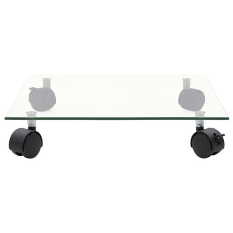 Vidaxx Pflanzenroller 4 Stück quadratisch 35x35 cm Hartglas