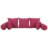 VidaXL 7-teiliges Dekokissen-Set Stoff rosa