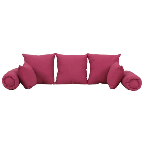 VidaXL 7-teiliges Dekokissen-Set Stoff rosa