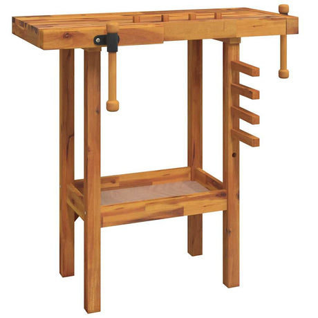 Vidaxl Workbench mit Bankschrauben 92x48x83 cm fester Akaziahout