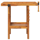 Vidaxl Workbench mit Bankschrauben 92x48x83 cm fester Akaziahout