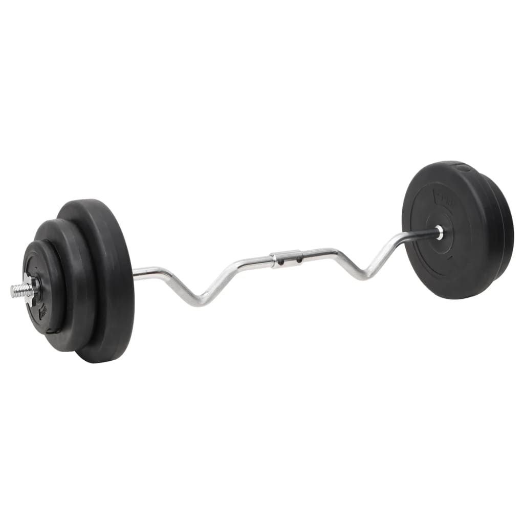 Vidaxl Halter Set With Weights Curl 60 kg