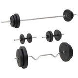 Vidaxl Halter Set s váhami 90 kg