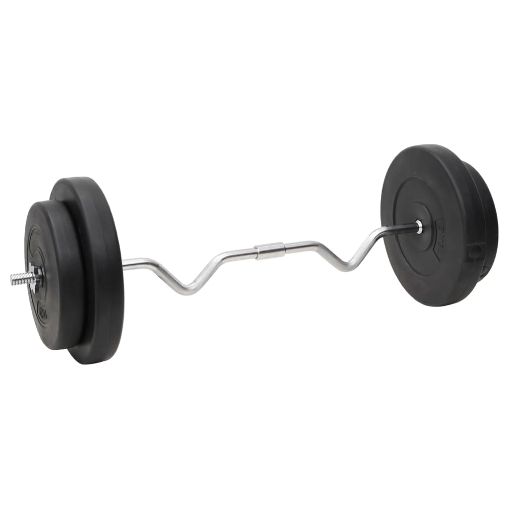 Vidaxl Halter Set s váhami 90 kg