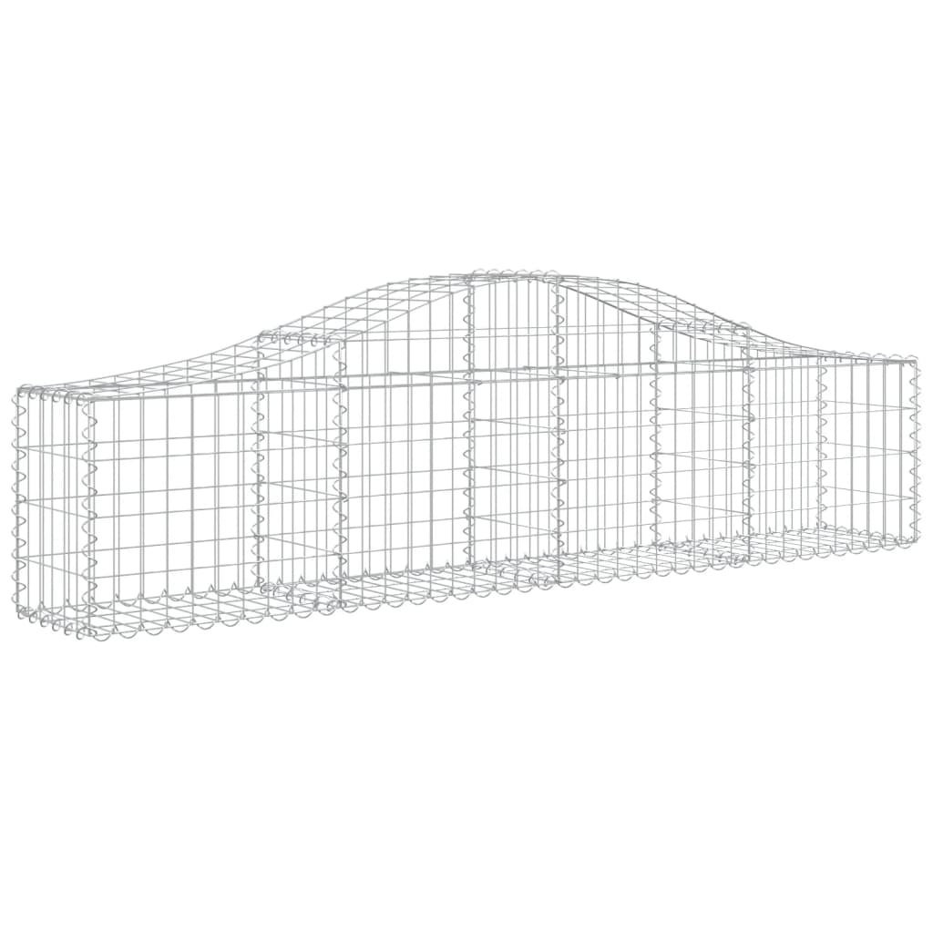 Cestas Vidaxl Schans 2 st 200x30x40 60 cm de hierro galvanizado