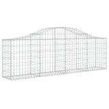 Cestas Vidaxl Schans 8 st 200x30x60 80 cm de hierro galvanizado