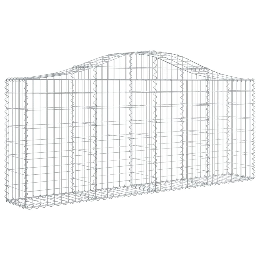 Vidaxl Schans kurver 3 st Vaulted 200x30x80 100 cm galvanisert jern