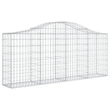 Cestas Vidaxl Schans 9 st 200x30x80 100 cm de hierro galvanizado