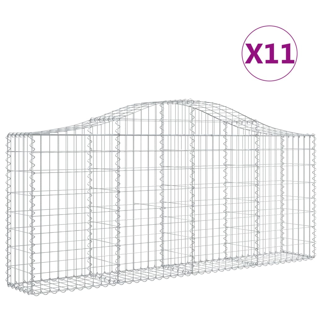 Vidaxl Schans Cestini 11 St voltated 200x30x80 100 cm Iron