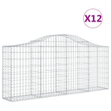 Cestas Vidaxl Schans 12 st 200x30x80 100 cm de hierro