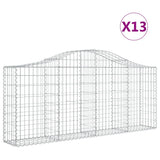 Vidaxl Schans kurver 13 St Vaulted 200x30x80 100 cm jern