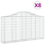 Vidaxl Schans Körbe 8 ST Gewölbe 200x30x100 120 cm Eisen