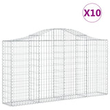 Vidaxl Schans kurver 10 st Vaulted 200x30x100 120 cm jern