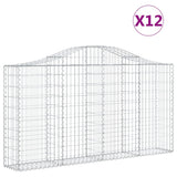 Vidaxl Schans Baskets 12 St. klenulé 200x30x100 120 cm železo