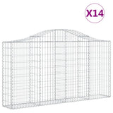 Vidaxl Schans kurver 14 St Vaulted 200x30x100 120 cm jern