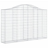 VidaXL Schans baskets 2 ST vaulted 200x30x120 140 cm iron