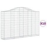 Vidaxl Schainen Kuerf 10 St Vaulted 200x3x120 cm Eisen