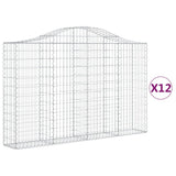 Vidaxl Schiags Kuerfne 12 St Vaulted 200x30x120 140 cm Eisen