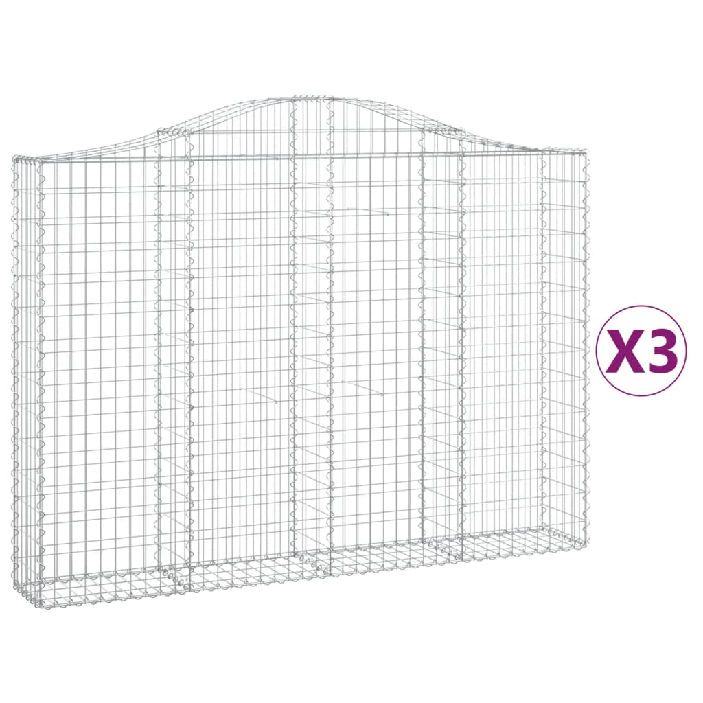 Vidaxl Schans 3 St Vaulted 200x30x140 160 cm fer