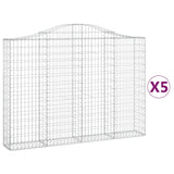 Cestas Vidaxl Schans 5 st 200x30x140 160 cm de hierro