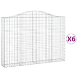 Vidaxl Schans Pankets 6 St Vaulted 200x30x140 160 cm fer