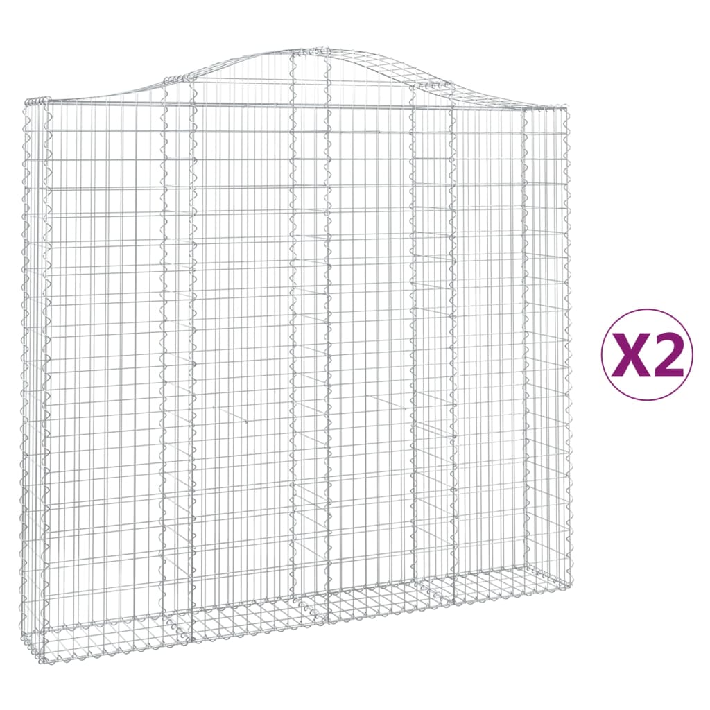 Vidaxl Schans Baskets 2 ST Klavené 200x30x180 200 cm železo