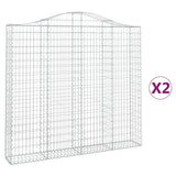 Vidaxl Schiags Kuerf 2 St Vaulted 200x30x180 200 cm Eisen