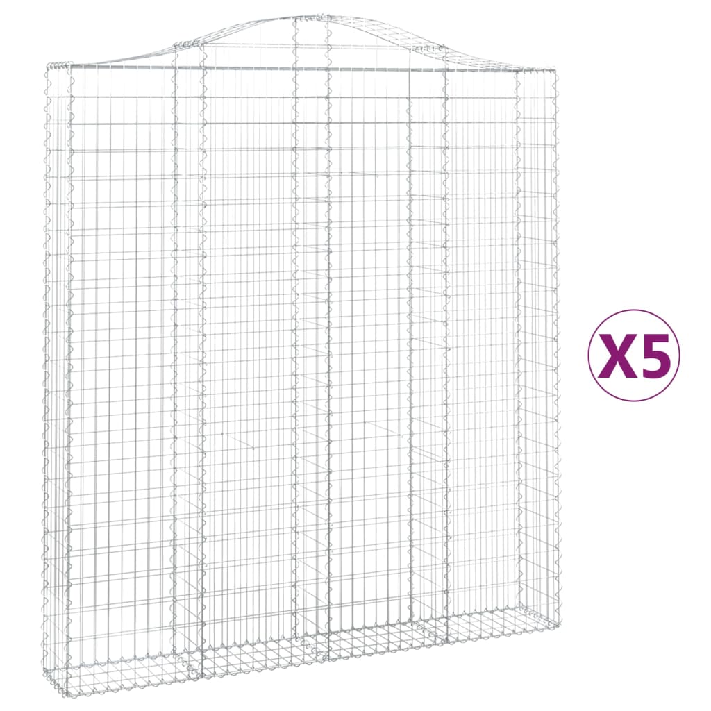 Vidaxl Schiags Kuerf 5 St Vauxed 200x30X220 240 cm Eisen