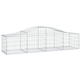 VidaXL Schans baskets 3 st vaulted 200x50x40 60 cm galvanized iron