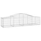 VidaXL Schans baskets 6 st vaulted 200x50x40 60 cm -gegalvanized iron