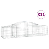 Vidaxl Schans Cestini 11 a volta 200x50x40 60 cm Galvanized Iron