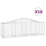 Vidaxl Schans Cestini 10 Stauted 200x50x60 80 cm Galvanizzato