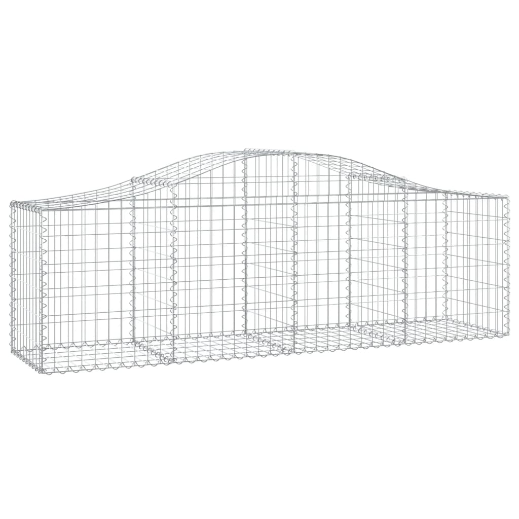 Cestas Vidaxl Schans 12 st 200x50x60 80 cm de hierro galvanizado