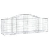 VidaXL Schans baskets 13 st vaulted 200x50x60 80 cm galvanized iron