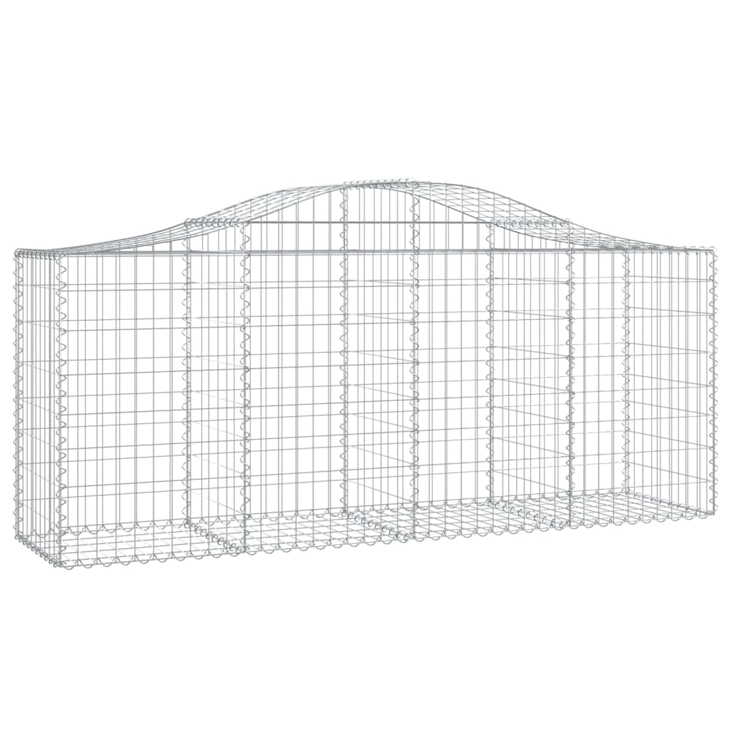 Vidaxl Schans kurver 2 st Vaulted 200x50x80 100 cm galvanisert jern