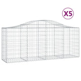 Vidaxl Schans Cestini 5 a volta a volta 200x50x80 100 cm Galvanized Iron