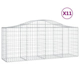 Vidaxl Schans Cestini 11 a volta 200x50x80 100 cm ferro