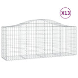 VidaXL Schans baskets 13 st vaulted 200x50x80 100 cm iron