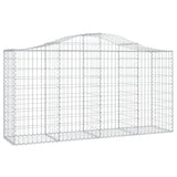 VidaXL Schans baskets 3 ST vaulted 200x50x100 120 cm iron