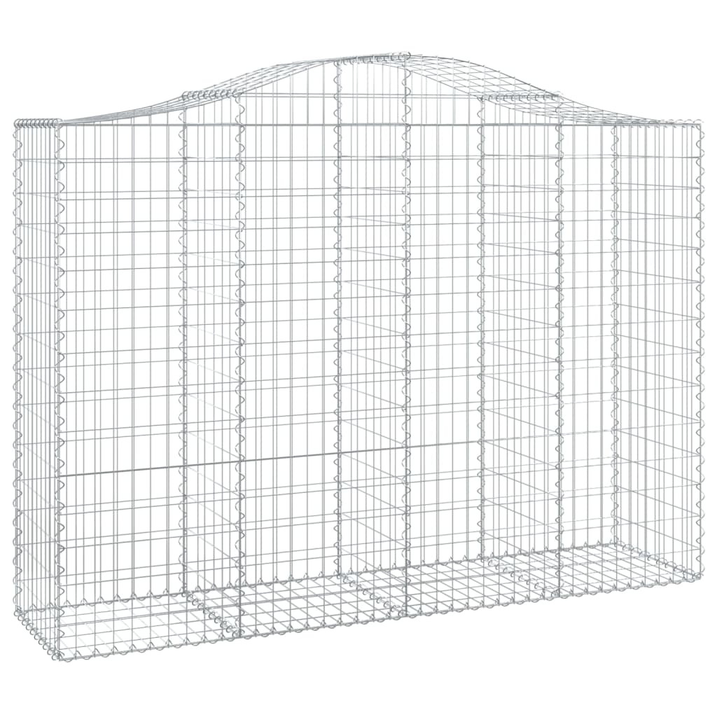 VidaXL Schans baskets 2 ST vaulted 200x50x140 160 cm iron