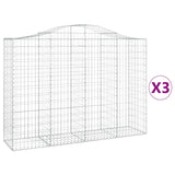 Vidaxl Schans kurver 3 St Vaulted 200x50x140 160 cm jern