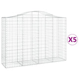 Cestas Vidaxl Schans 5 st 200x50x140 160 cm de hierro