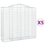 Vidaxl Schans baskets 5 st vaulted 200x50x180 200 cm iron