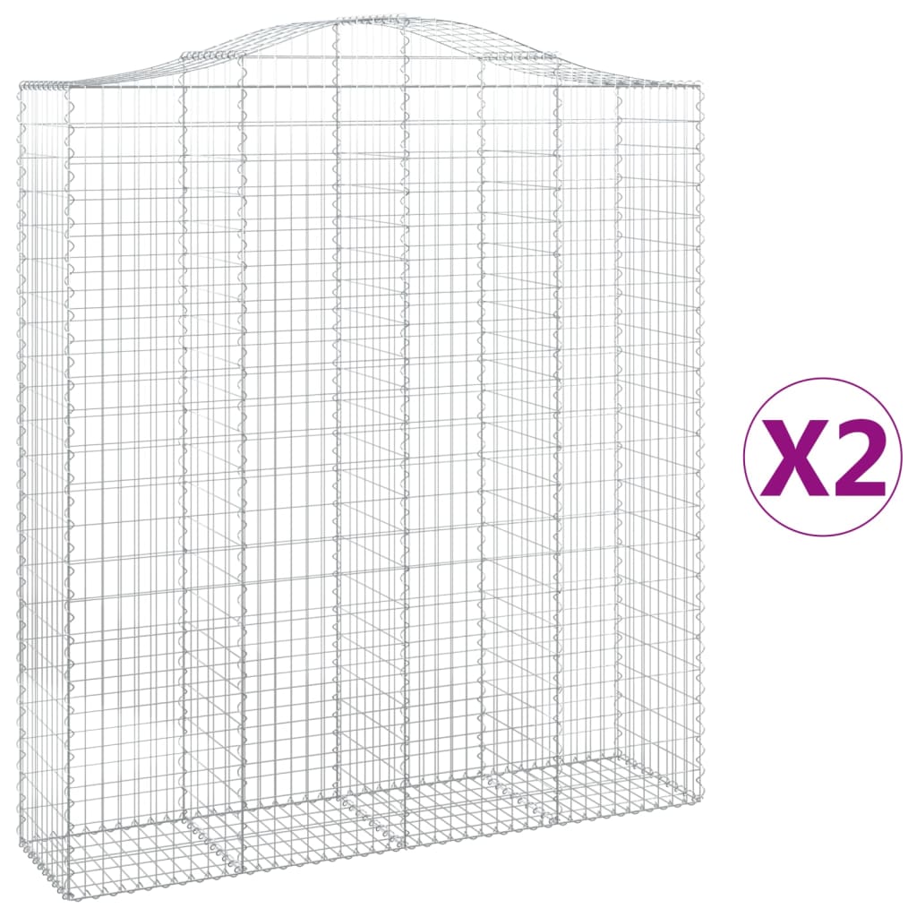 Vidaxl Schiags Kuerf 2 St Vauxed 200x50x220 240 cm Eisen