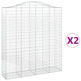 VidaXL Schans baskets 2 ST vaulted 200x50x220 240 cm iron