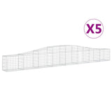 VidaXL Schans baskets 5 st vaulted 400x30x40 60 cm iron