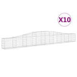 Vidaxl Schans kurver 10 St Vaulted 400x30x40 60 cm jern