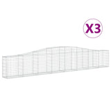 Vidaxl Schans Cesti 3 a volta 400x30x60 80 cm