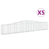 Vidaxl Schans Kosze 5 ST sklepione 400x30x60 80 cm żelazo