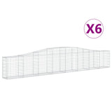 Vidaxl Schans Pankets 6 ST Voûté 400x30x60 80 cm fer